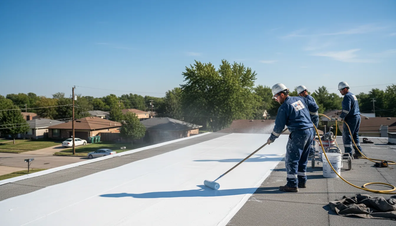 Commercial roof coating in Albertson, NY near me